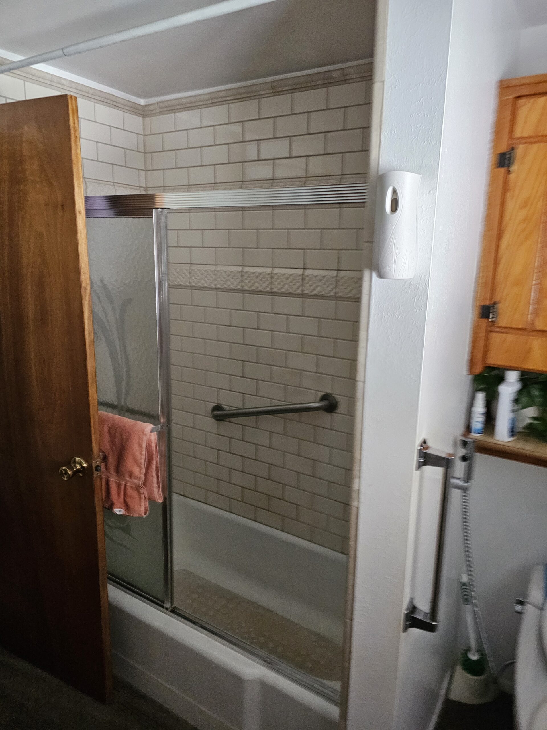 Before-Shower to tub conversion