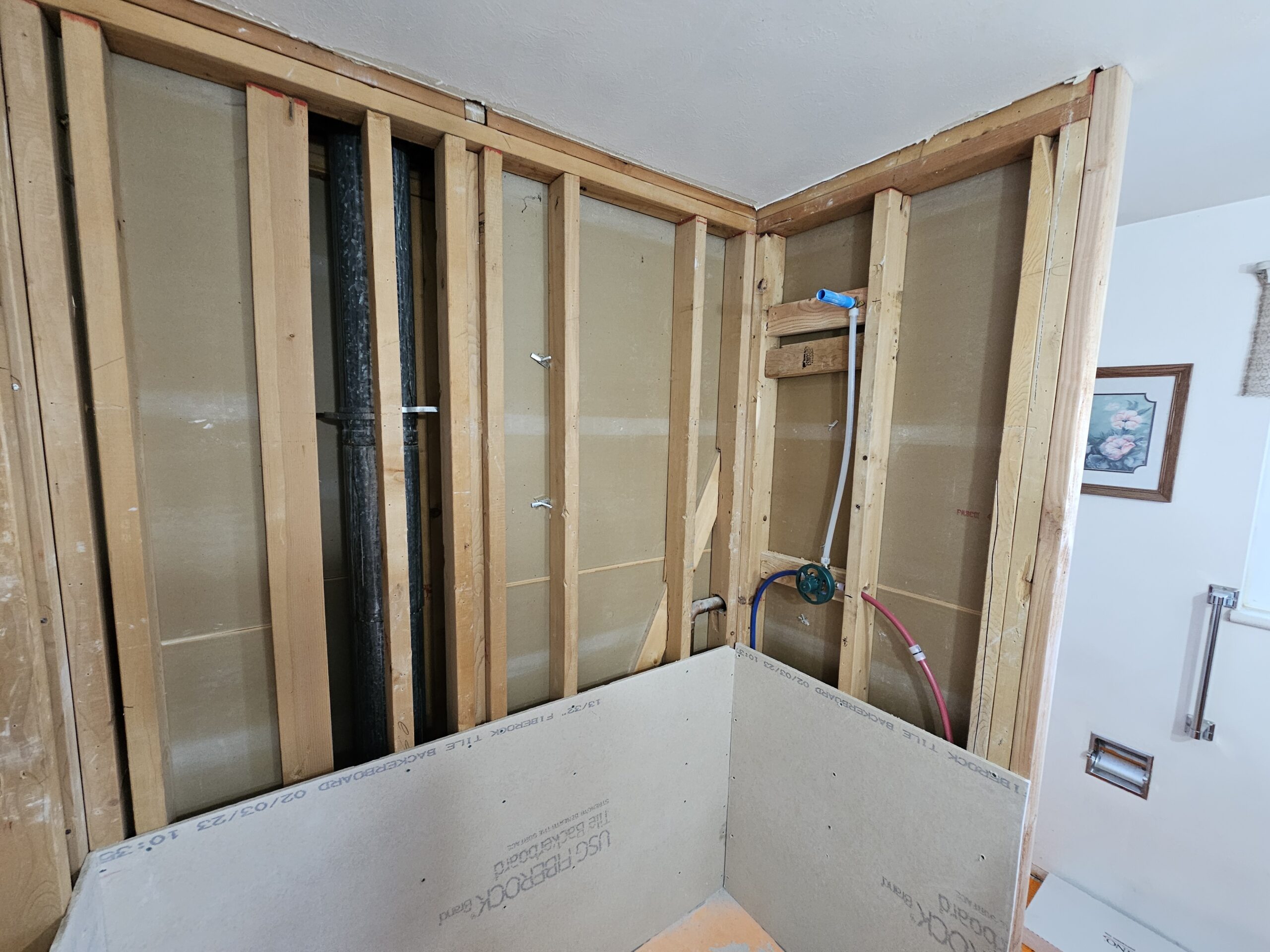 Fiber Rock install for water proofing