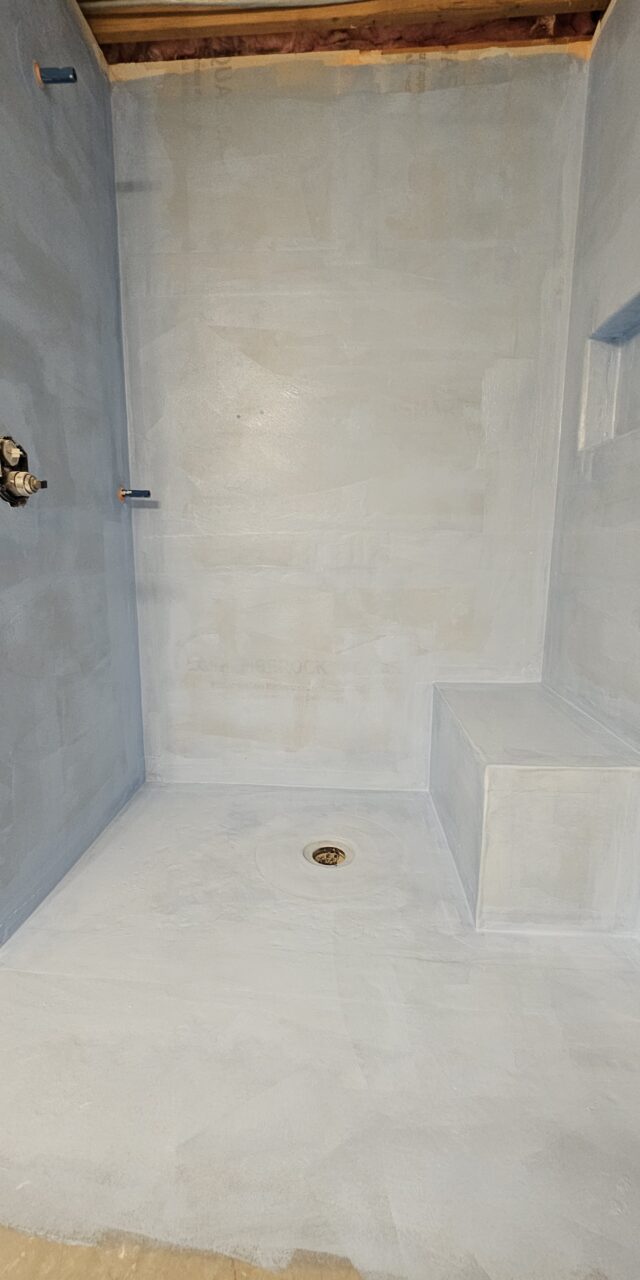 Zero Entry Shower Prep