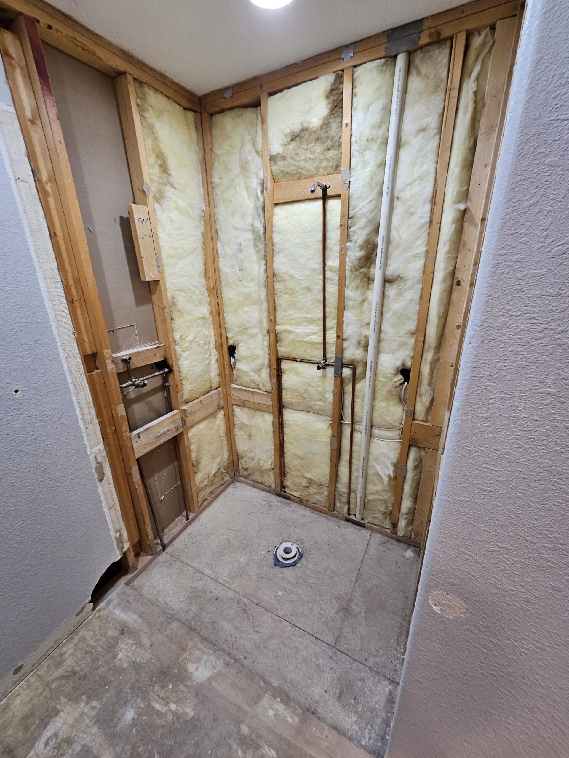 bathroom demolition plumbing exposed colorado springs